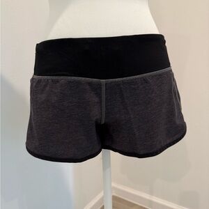 Women's Black and Gray Shorts